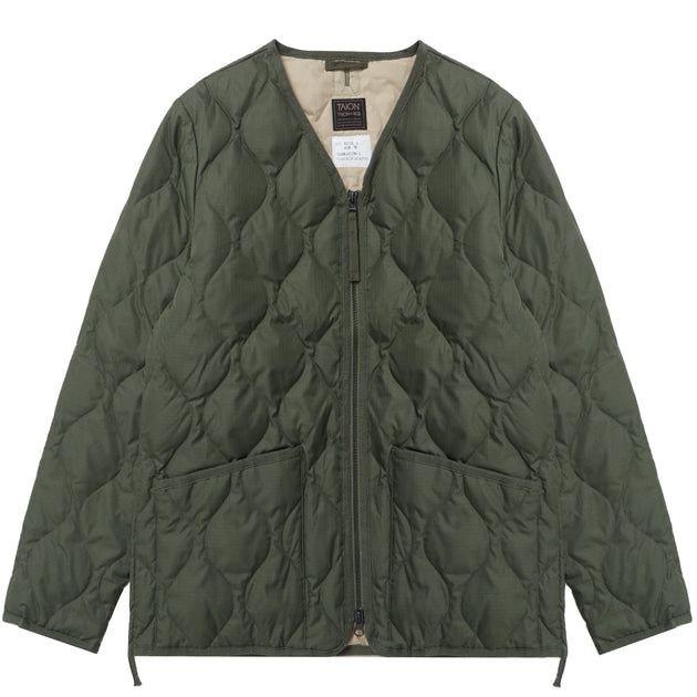 Taion-Military-Zip-V-Neck-Down