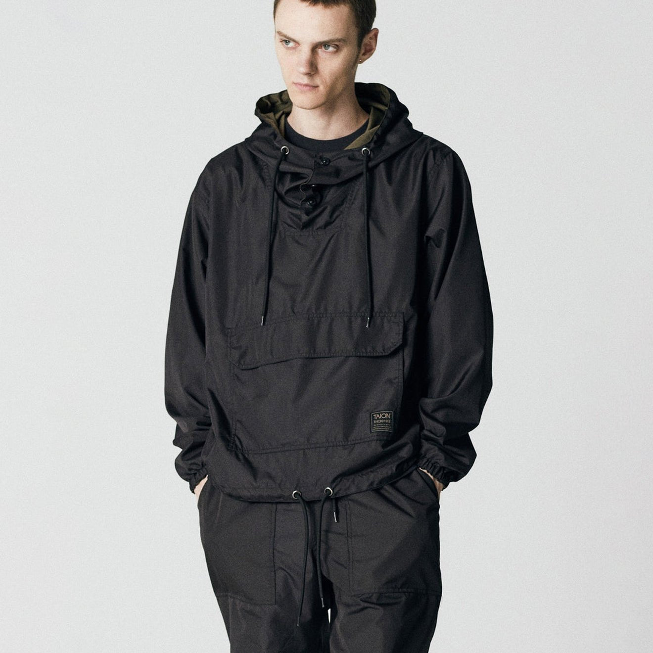 Taion Military Reversible Anorak Black - The Sporting Lodge