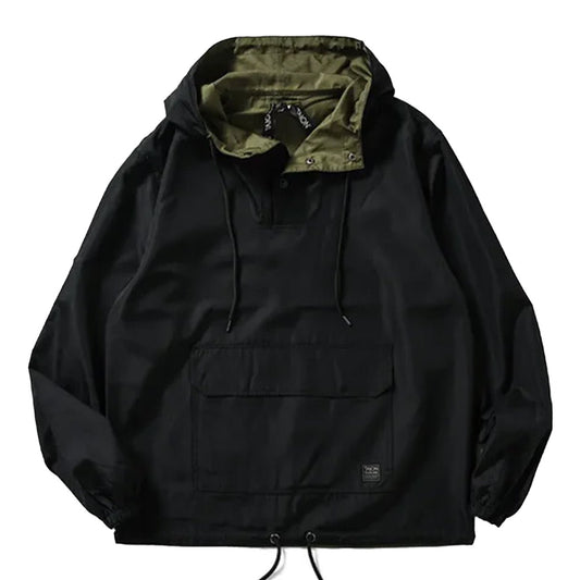Taion Military Reversible Anorak Black - The Sporting Lodge