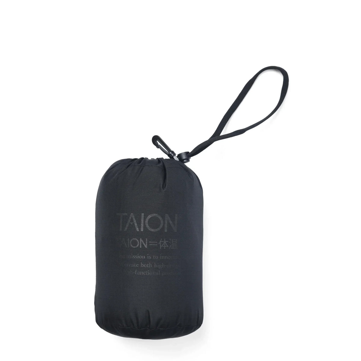 Taion Military V Neck W-Zip Down Vest Black