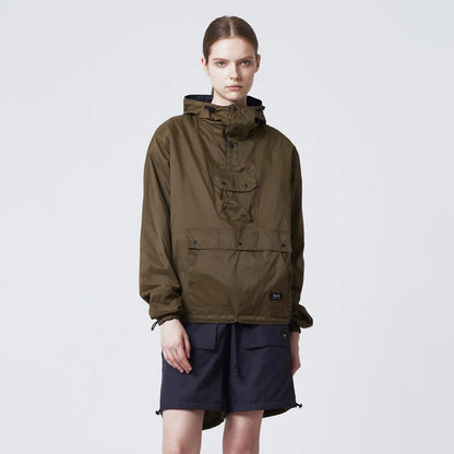 Taion Mountain Non Down Reversible Hooded Jacket Dark Olive / Dark Navy - The Sporting Lodge
