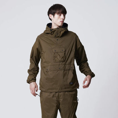 Taion Mountain Non Down Reversible Hooded Jacket Dark Olive / Dark Navy - The Sporting Lodge