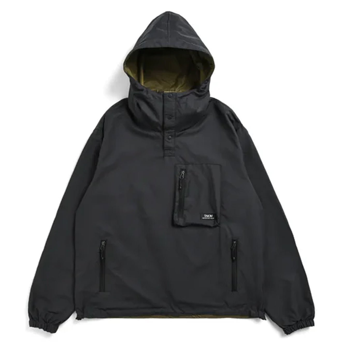 Taion Mountain Non Down Reversible Hooded Jacket Dark Olive / Dark Navy - The Sporting Lodge