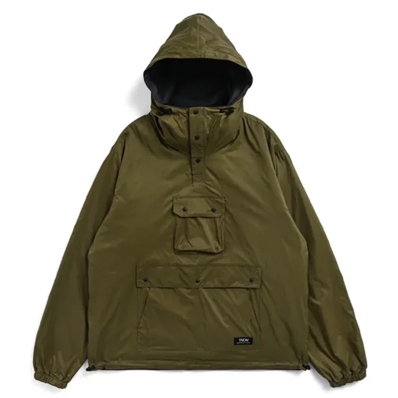 Taion Mountain Non Down Reversible Hooded Jacket Dark Olive / Dark Navy - The Sporting Lodge