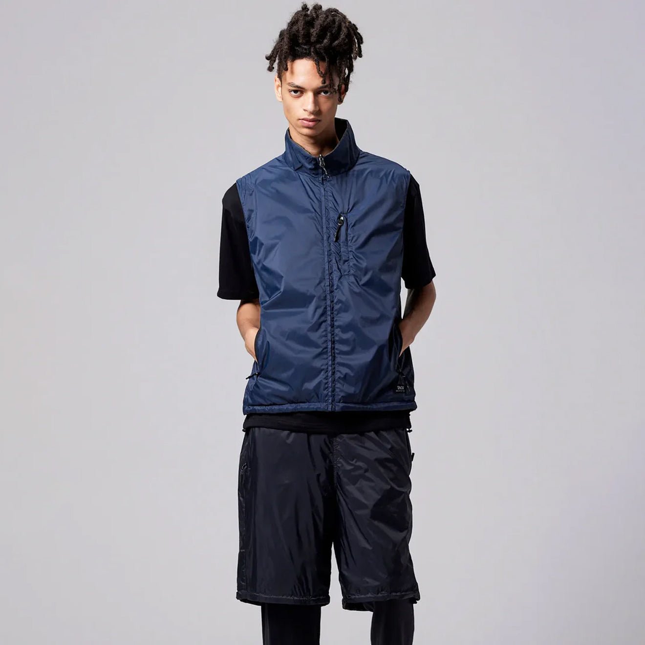 Taion Mountain Reversible Mesh Vest Dark Olive / Dark Navy - The Sporting Lodge