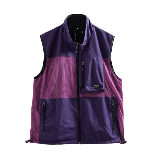 Taion Mountain Reversible Mesh Vest Dark Purple / Black - The Sporting Lodge