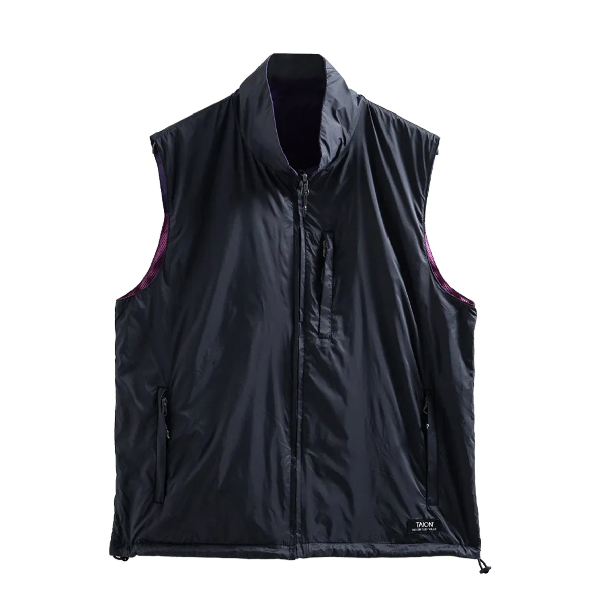 Taion Mountain Reversible Mesh Vest Dark Purple / Black - The Sporting Lodge