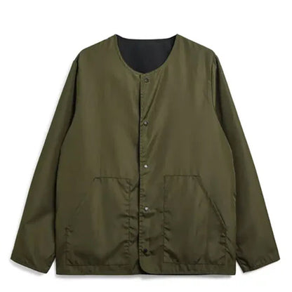 Taion Non Down Military Reversible Crew Neck Cardigan Black - The Sporting Lodge
