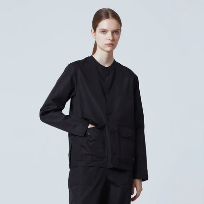 Taion Non Down Military Reversible Crew Neck Cardigan Black - The Sporting Lodge