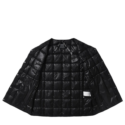 Taion V Neck Button Down Jacket Black - The Sporting Lodge