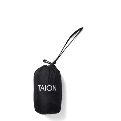 Taion Womens Crewneck Button Down Jacket Black Leopard