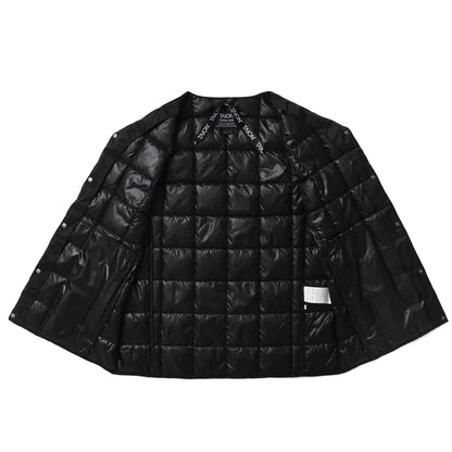 Taion Womens Crewneck Button Down Vest Black
