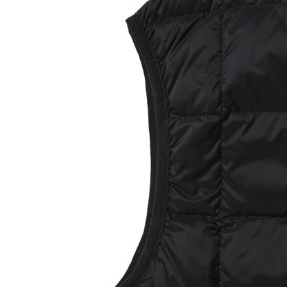Taion Womens Crewneck Button Down Vest Black