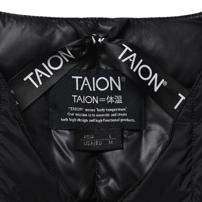 Taion Womens Crewneck Button Down Vest Black