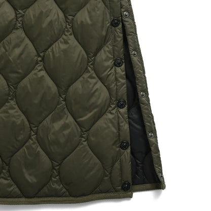 Taion Womens Military Snap Button Down Skirt Dark Sage Green - The Sporting Lodge