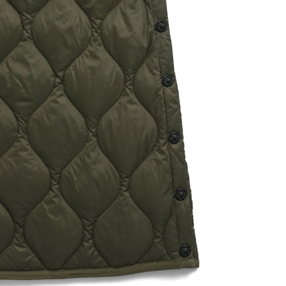 Taion Womens Military Snap Button Down Skirt Dark Sage Green - The Sporting Lodge
