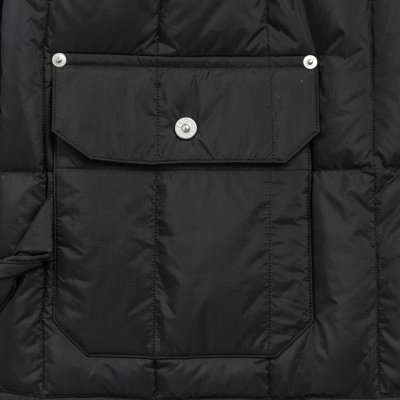 Taion Work Crew Neck Down Jacket Black - The Sporting Lodge