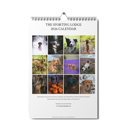 The Sporting Lodge 2026 Dog Calendar