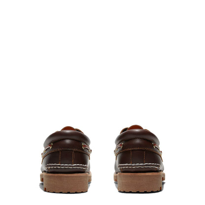 Timberland Authentic 3-Eye Lug Handsewn Boat Shoe Brown - The Sporting Lodge