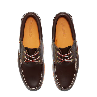 Timberland Authentic 3-Eye Lug Handsewn Boat Shoe Brown - The Sporting Lodge