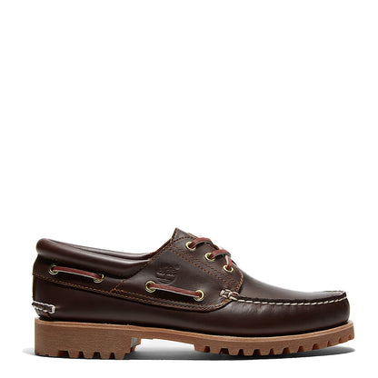 Timberland Authentic 3-Eye Lug Handsewn Boat Shoe Brown - The Sporting Lodge