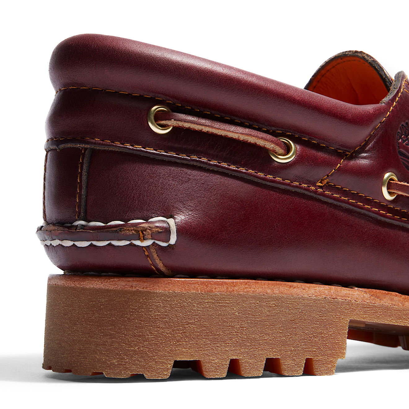 Timberland Authentic 3-Eye Lug Handsewn Boat Shoe Burgundy - The Sporting Lodge