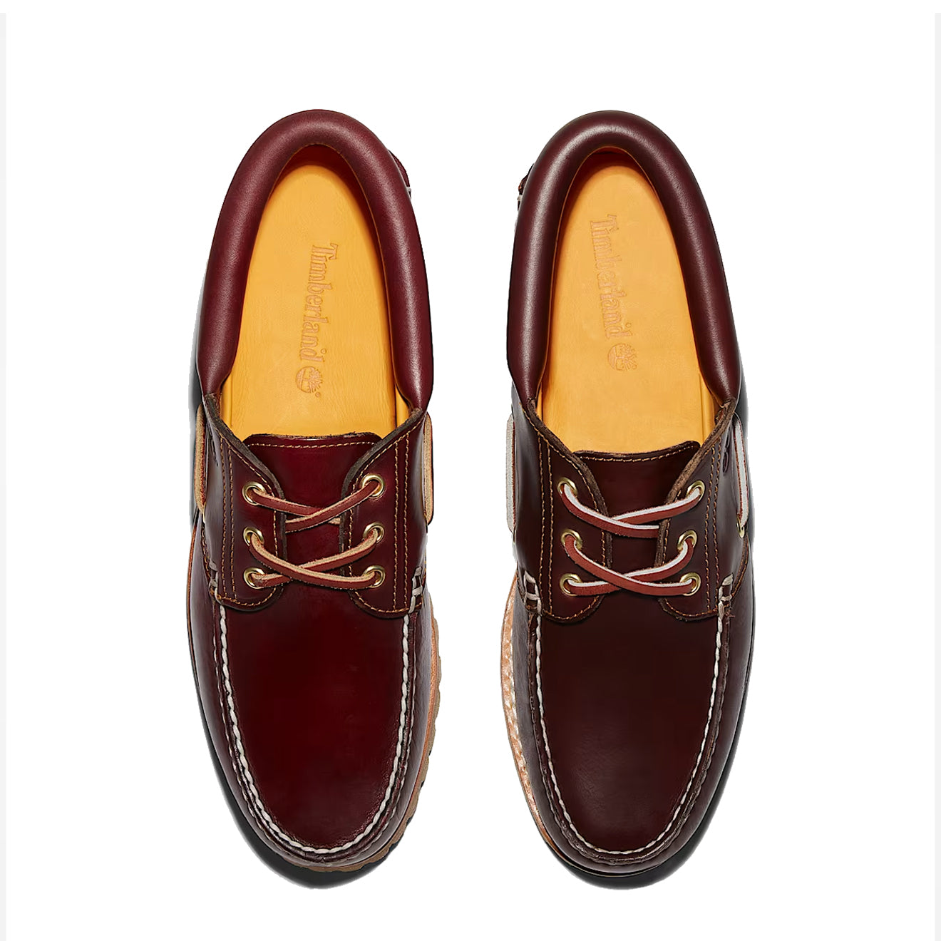 Timberland Authentic 3-Eye Lug Handsewn Boat Shoe Burgundy - The Sporting Lodge