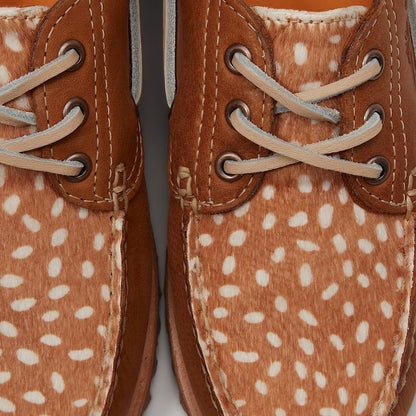 Timberland Womens Authentic 3-Eye Boat Shoe Mid Brown Full Grain Natural