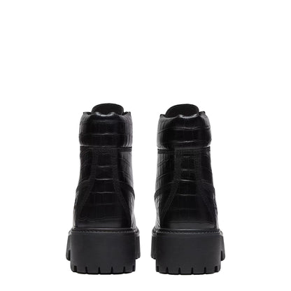 Timberland Womens Stone Street Platform 6-Inch Boot Black Full Grain