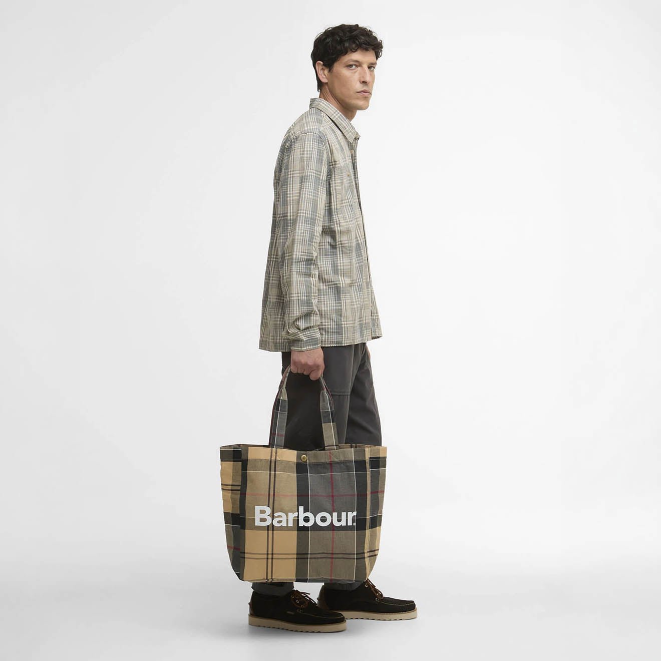 Barbour Telfield Tartan Tote Bag Dress Tartan
