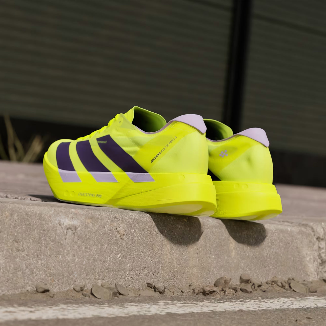 Adidas Adizero Adios Pro 4 Trainer Solar Yellow / Aurora Plum / Powder Plum