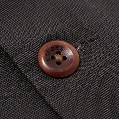 Uskees 3001 Buttoned Overshirt Charcoal-4