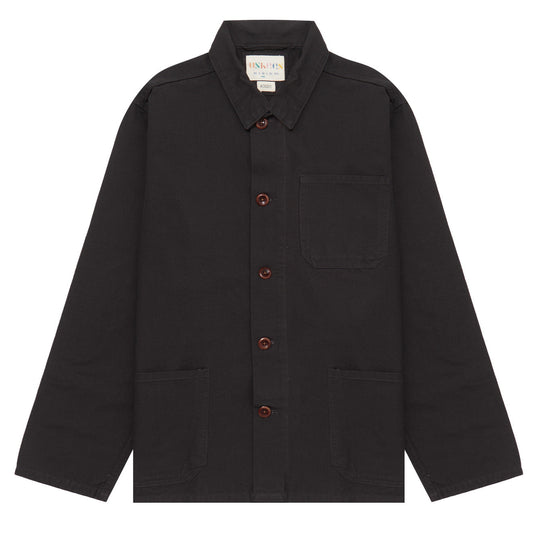 Uskees 3001 Buttoned Overshirt Charcoal