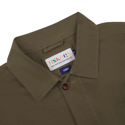 Uskees 3001 Buttoned Overshirt Dark Taupe