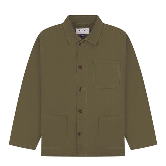 Uskees 3001 Buttoned Overshirt Dark Taupe - The Sporting Lodge