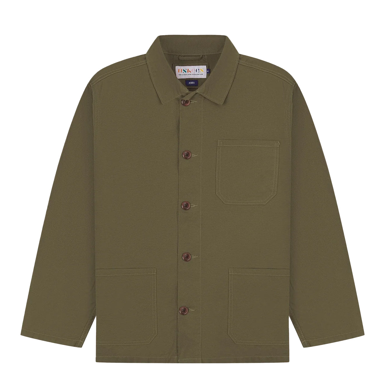 Uskees 3001 Buttoned Overshirt Dark Taupe