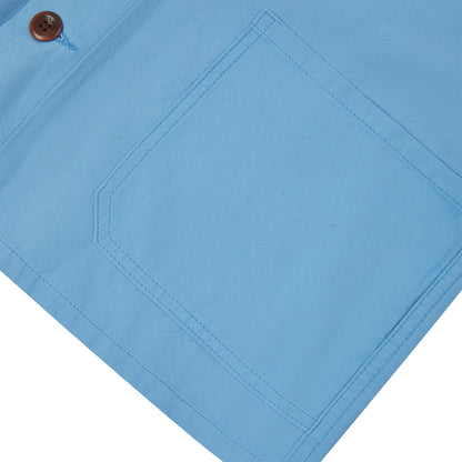 Uskees 3001 Buttoned Overshirt Powder Blue