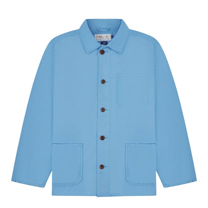 Uskees 3001 Buttoned Overshirt Powder Blue