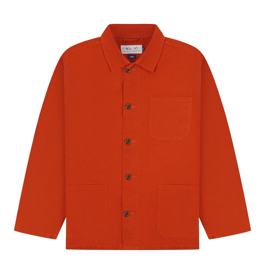 Uskees 3001 Buttoned Overshirt Rust - The Sporting Lodge