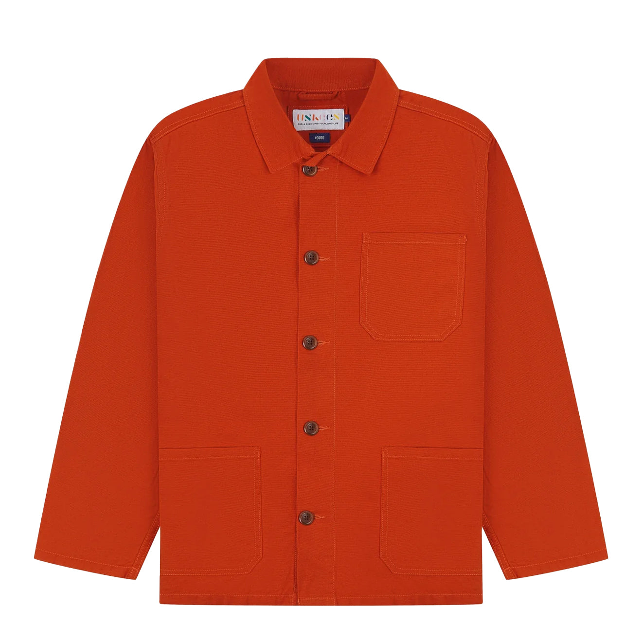 Uskees 3001 Buttoned Overshirt Rust