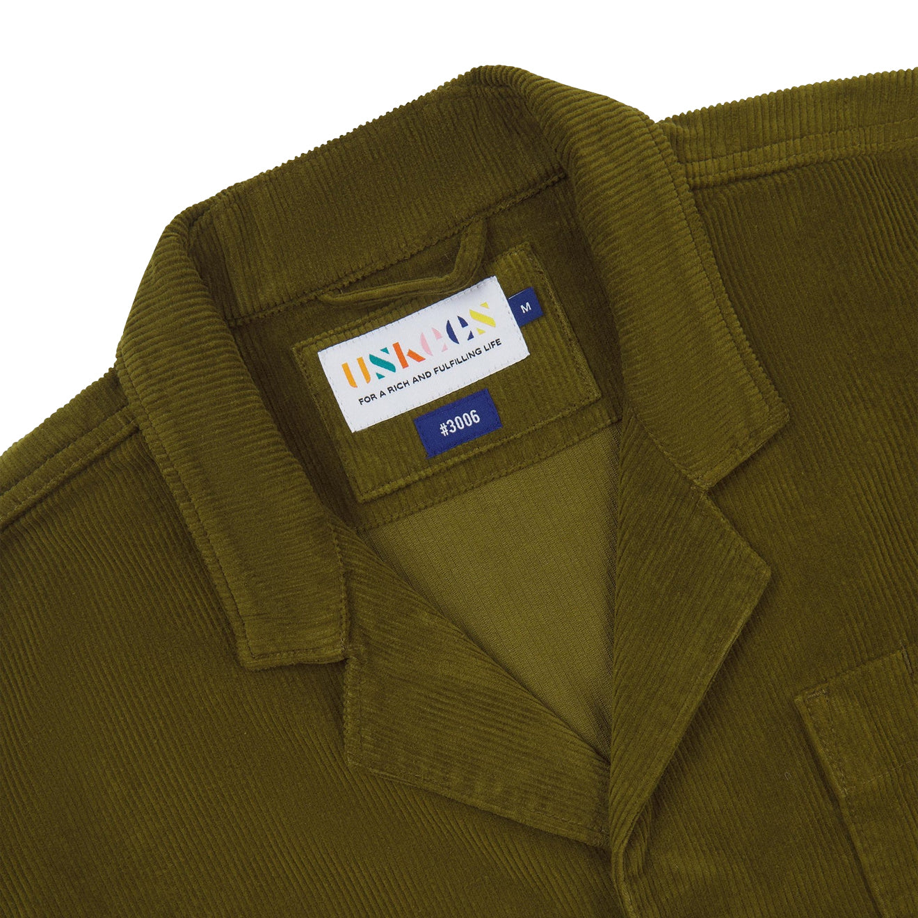 Uskees 3006 Cord Blazer Woodland Green - The Sporting Lodge