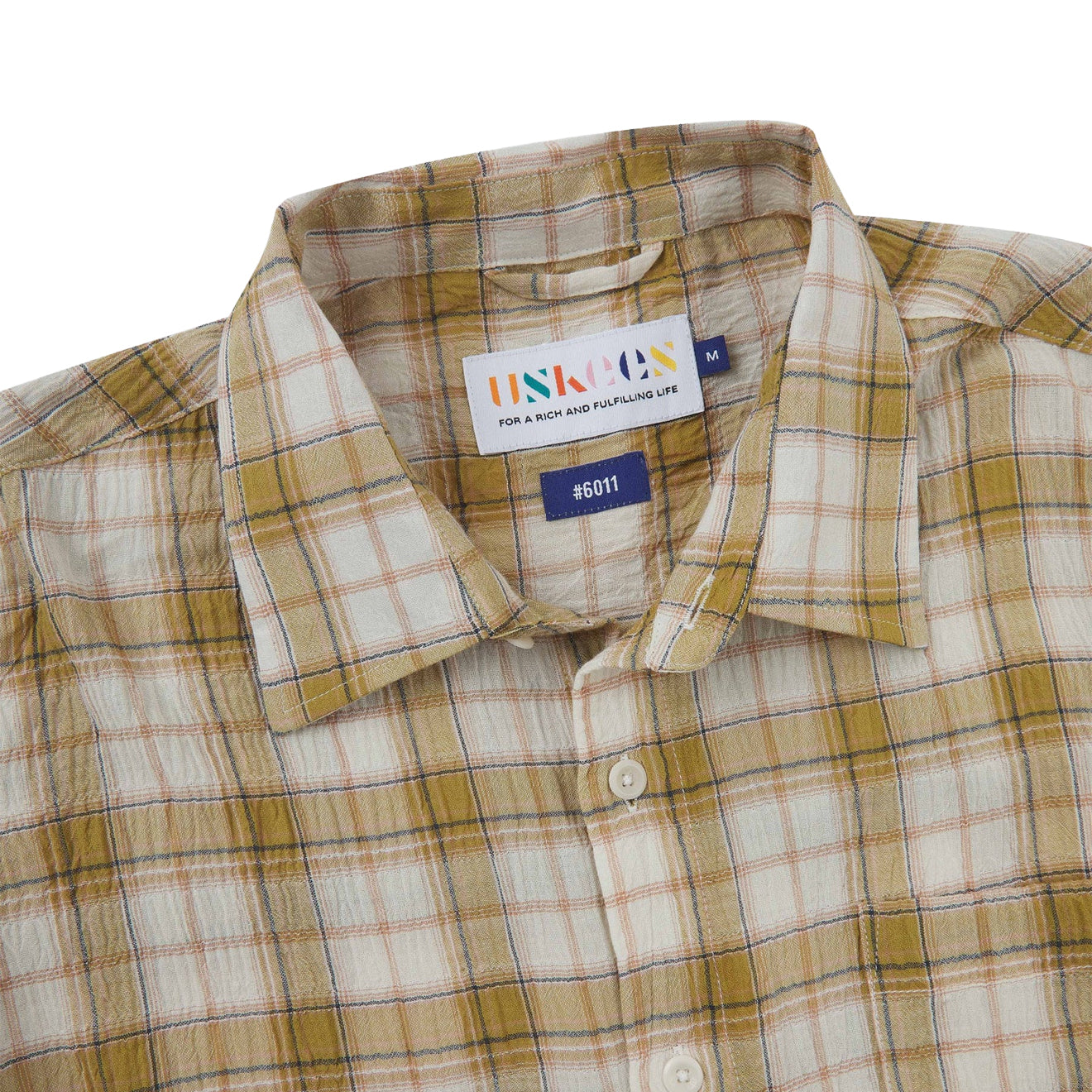 Uskees 6011 Timber Leah Shirt Sand Pebble Plaid - The Sporting Lodge