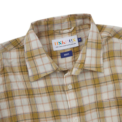 Uskees 6011 Timber Leah Shirt Sand Pebble Plaid - The Sporting Lodge