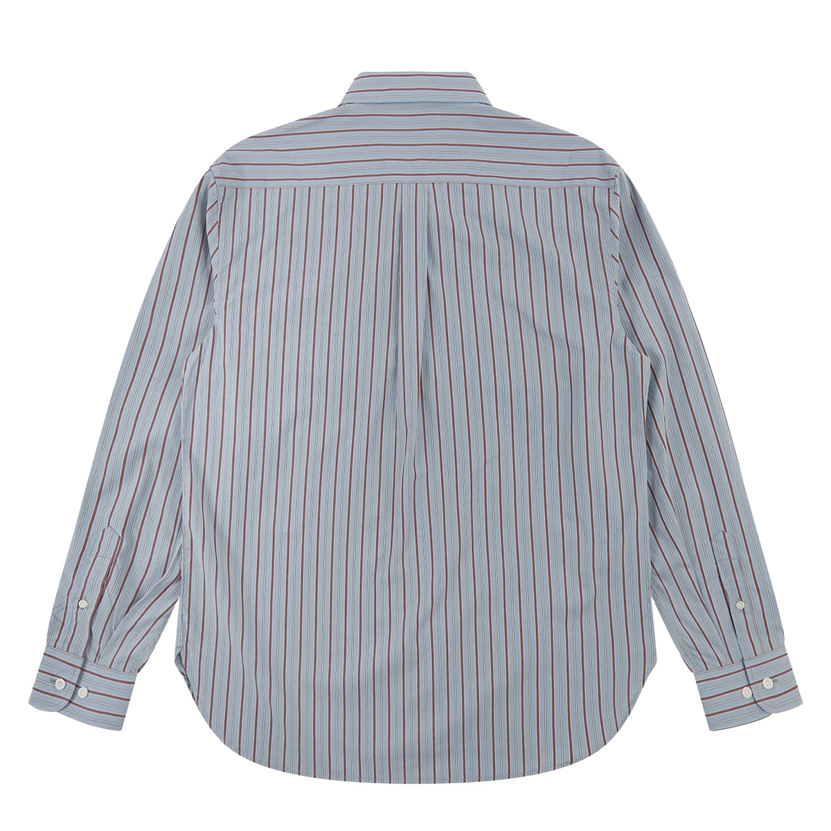 Uskees 6013 L/S Oxford Shirt Terrace Pinstripe Sky / Claret