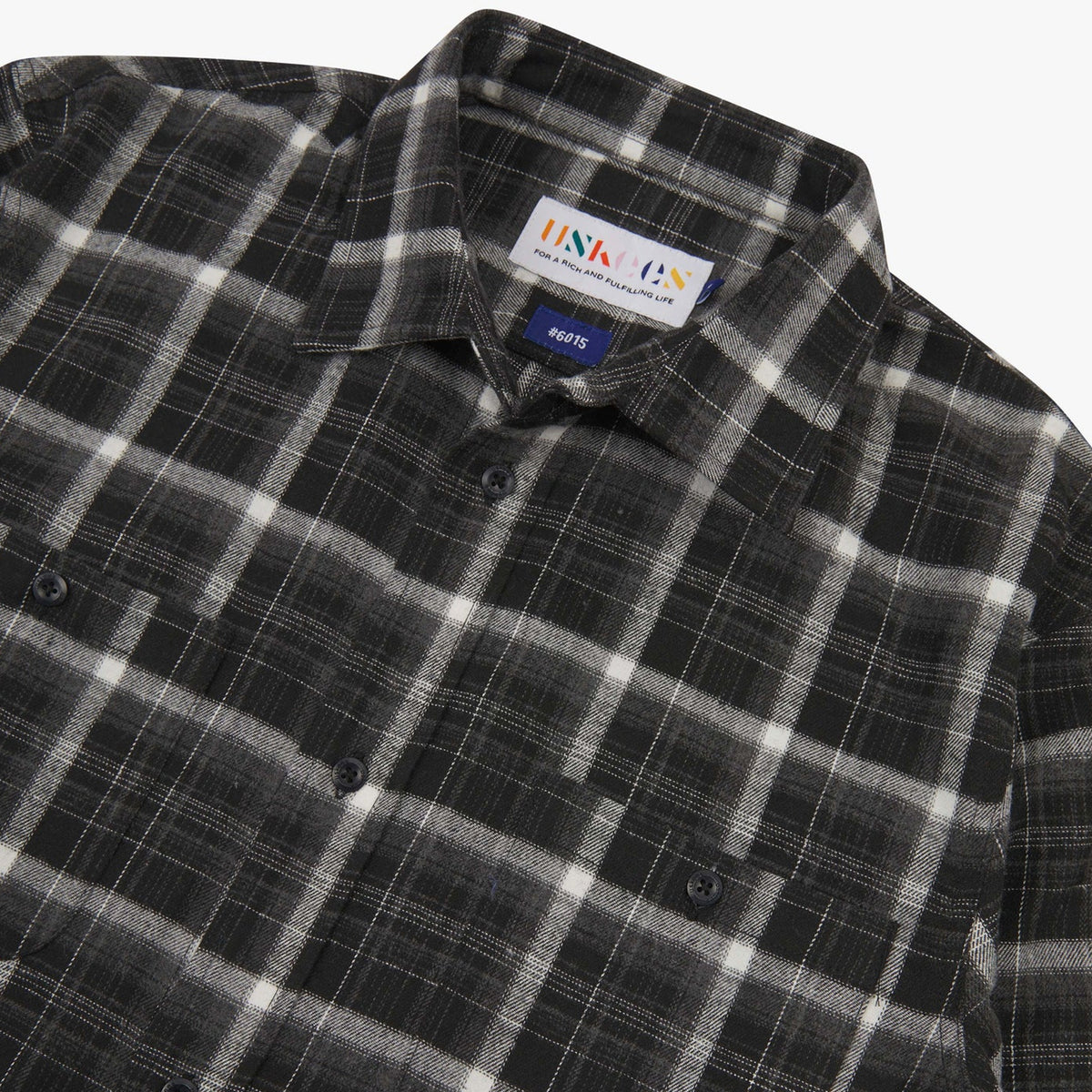 Uskees 6015 Method Shirt Charcoal Check