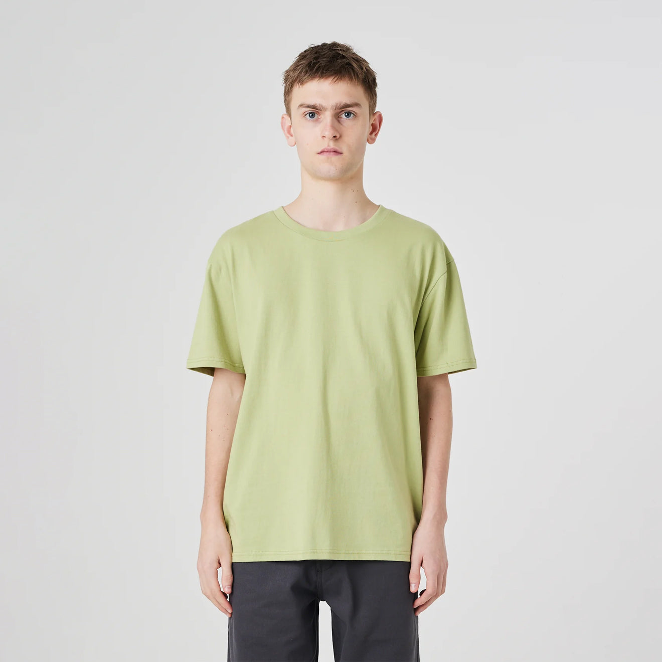 Uskees 7006 Plain T-shirt Lichen - The Sporting Lodge