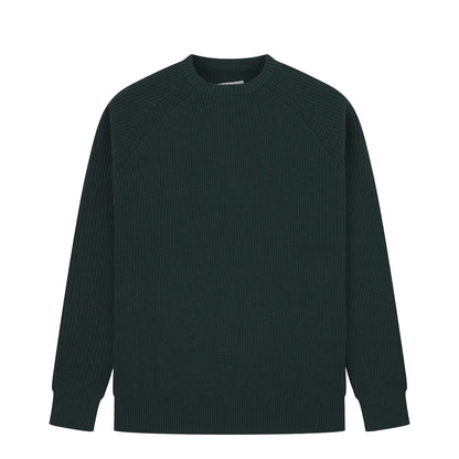 Uskees 7013 Crew Knit Jumper Epsom Downs Green