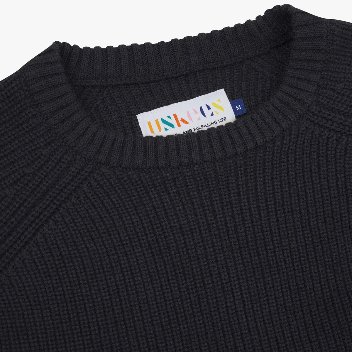 Uskees 7013 Crew Knit Jumper Midnight Blue