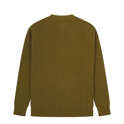 Uskees 7013 Crew Knit Jumper Woodland Green - The Sporting Lodge