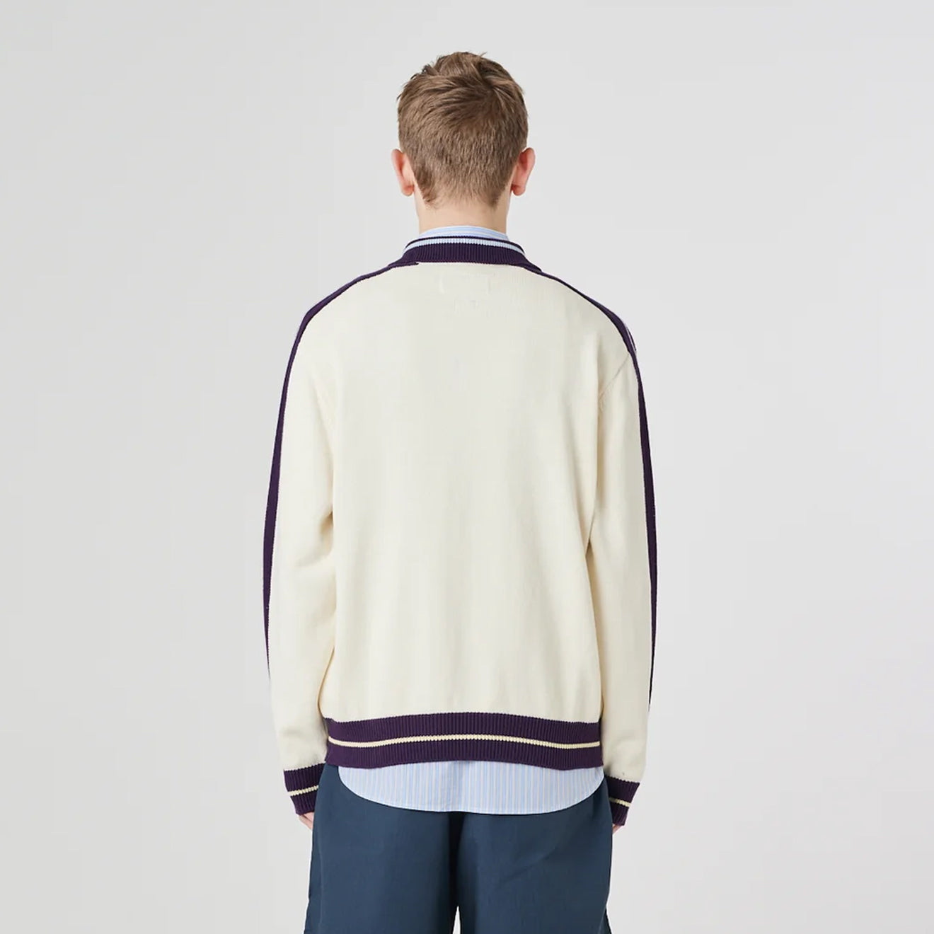 Uskees 7015 Racquet Club Track Top Cream - The Sporting Lodge